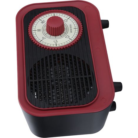 Chauffage soufflant 500 W à chauffe rapide, chauffe instantanée en 3 secondes, style rétro, multiples protections de sécurité, arrêt automatique en cas d'inclinaison, norme européenne 220 V (1/5)