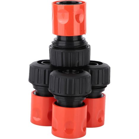 Lot de 5 raccords rapides 3/4" pour tuyau d'arrosage, adaptateurs pour tuyau d'eau, pour usage domestique et de jardin. (1/5)