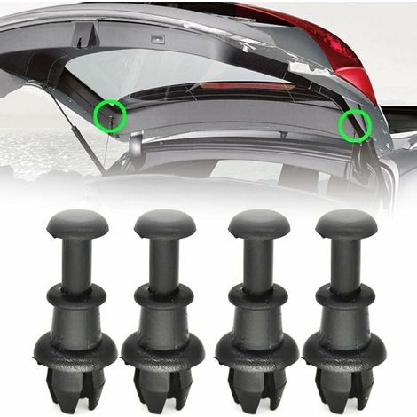Lot de 4 clips de fixation pour étagère arrière pour Audi A3 S3 8P 8V Q5 SQ5 8R Q2 Q3 pour VW Golg MK5 MK6 R R32 GTI Tiguan MK1 Polo 6R 6C 2G Up T-cross 8P0862528 1M6867574A (1/4)