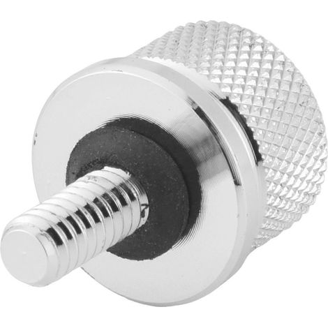 Cache-vis de boulon de selle en aluminium chromé usiné pour Harley Davidson (1/5)