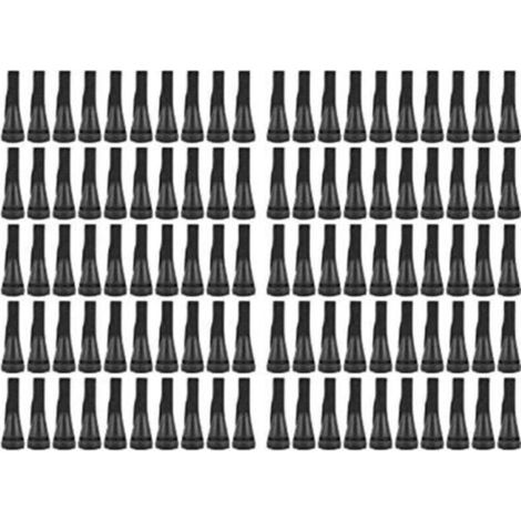 100 pezzi di dita per spiumatrice per pollame, dita in gomma per spiumatrice per pollame, per tagliare le piume di pollo, anatra e oca (nero)