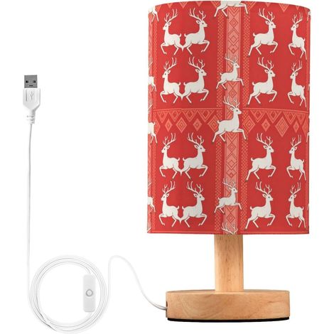 Lampes modernes de table chevet pour filles avec abat-jour Motif (1/5)
