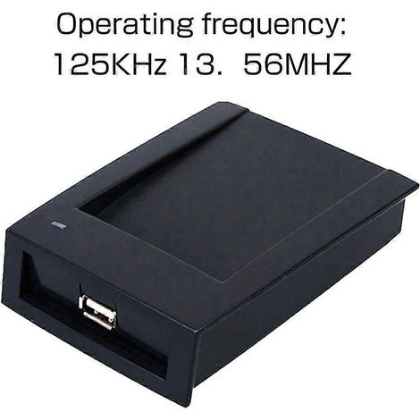 Lecteur RFID double fréquence 125 kHz et 13,56 MHz, capteur de proximité USB, lecteur de cartes, installation facile (Plug and Play) pour le contrôle d'accès (1/5)