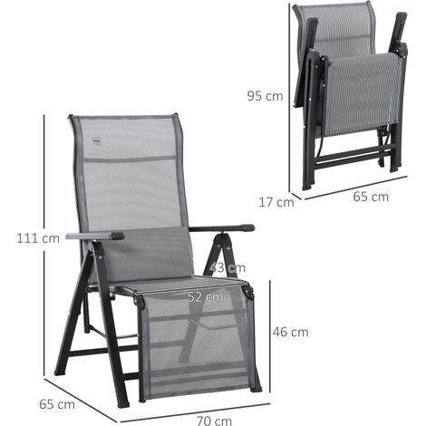 Chaise longue pliante, chaise longue de jardin avec coussin, fauteuil inclinable zéro gravité avec dossier réglable sur 9 positions, chaise de jardin, capacité de charge jusqu'à 150 kg, pour jardin, v (1/5)