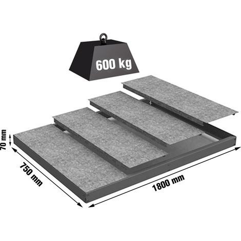 Simonrack Simonforte EA 1807 Regal grau Metall robust