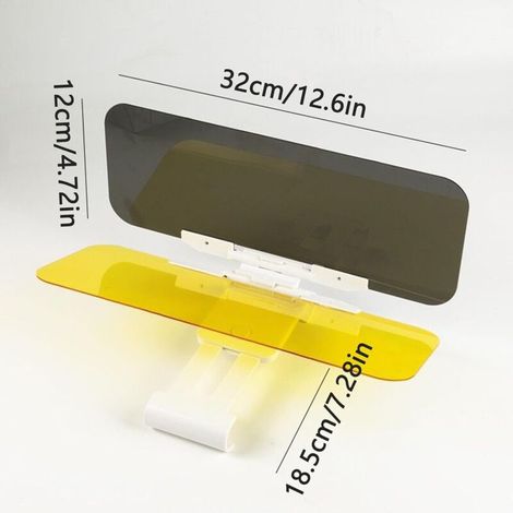 Protezione solare auto - Estensione paravento polare 18 cm - Riduce l'abbagliamento e i raggi nocivi - Ideale per la guida diurna (1/3)