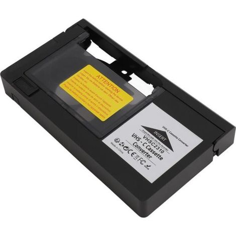 Adaptateur de cassette pour VHS‑C Adaptateur de cassette pour caméscopes Lecture Enregistrement video videoprojecteur