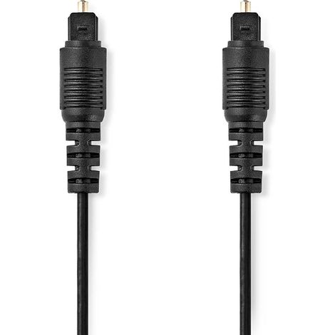 Cable de audio optico toslink hombre toslink hombre 200 metros redondo pvc negro caja