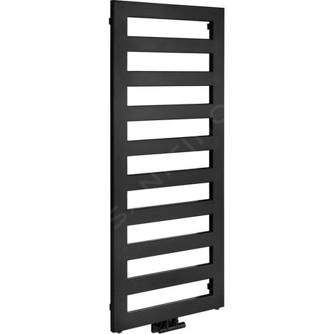 Sapho Block - Sèche-serviettes 500x1465 mm, noir mat IR185 (1/5)
