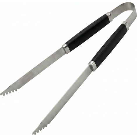 Pinza Barbecue Griglia Professionale Manico Antiscivolo Nero 39,5 x 2,5 cm (1/5)