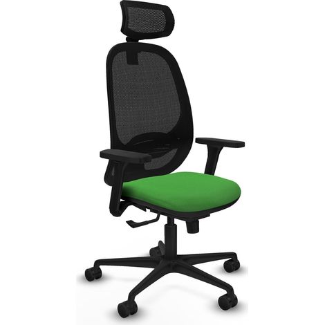 Chaise de bureau piqueras y crespo Cilanco noir mousse découpée (1/2)