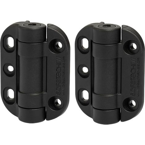 Charnières de portail en métal à fermeture automatique pour clôtures en bois, aluminium, portails de piscine, tension réglable, 45 kg (1/5)