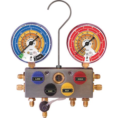 Unidad manométrica analógica de 4 vías - Idrhaus