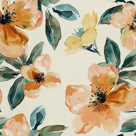 Tela decorativa para exteriores Oxford - Motivo de flores I DX5664 (1/5)
