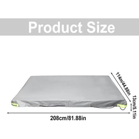 Bâche Pour Remorque - 208 x 114 x 13 cm - Imperméable Oxford - Pour Remorques Voiture 500 kg et 750 kg - 1 Pièce (1/5)