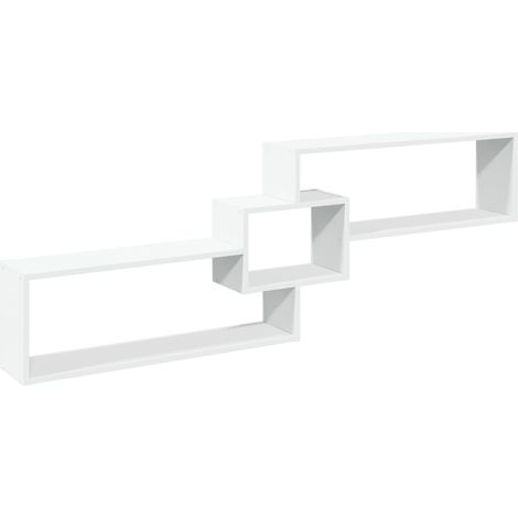 Maison Exclusive - Mobile a Parete 158x18x53 cm Bianco in Legno Multistrato