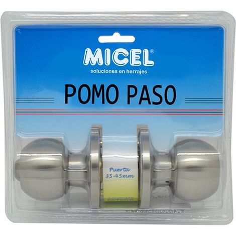 POMO PALLA PORTA PASSAGGIO INOX