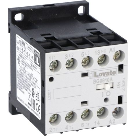 Leistungsschütz 3P 9A 4kW bei 400VAC AC3, Spule 24VAC 50/60Hz, 1NO 0R 11BG0910A024