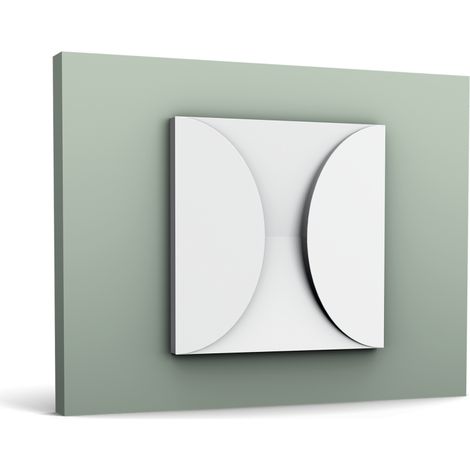 3d panneau mural Orac Decor W107 MODERN CIRCLE Dalle pour mur et plafond Élement décorative design moderne blanc (1/10)