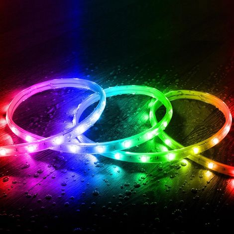 Ruban LED Extérieur Solaire 24V DC SMD2835 60 LED/m 40m IP65 Largeur 12mm Coupe 100 cm RGB (1/5)