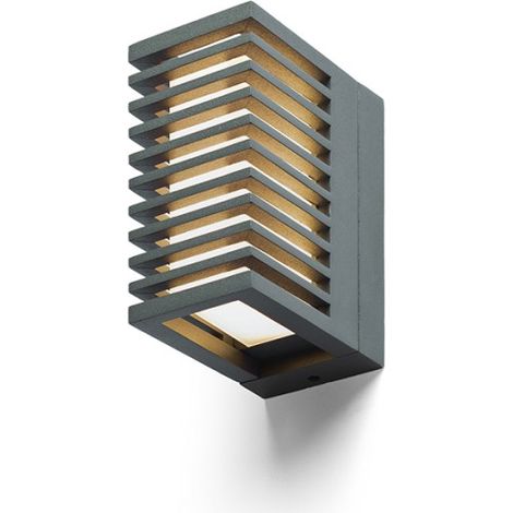 Lampada applique CLAIRE RC da parete grigio antracite acrilico 230V LED 6W IP54  3000K