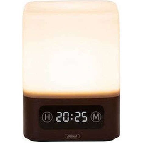 TRADE SHOP - Lampada Da Tavolo A Led Con Luce Notturna Display Design Elegante Moderno Q-led314 - (1/4)