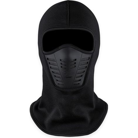 Cagoule de ski,Masque thermique pour le visage,Équipement de moto pour temps froid avec aérations respirantes,Masque facial d'hiver (1/4)