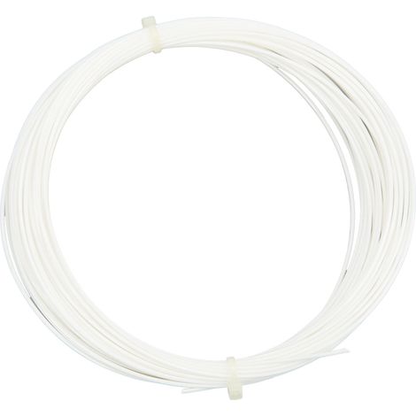 Cordage de tennis Hex professionnel et durable, 12 m / 39,4 pi, blanc (1/5)