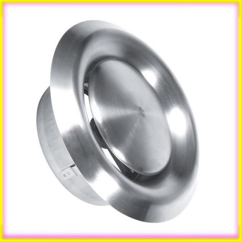 keenso Évent rond Adjustable Wall Ceiling Home Stainless Steel Air Vent Round culinaires accessoire 125mm / 100mm / 3,94 pouces (1/5)