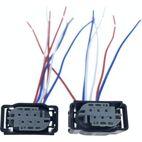 Connecteur de capteur de hauteur compatible avec Land Rover Defender/Discovery/Range Rover Velar/Discovery Sport/Range Rover Evoque -- JB1374-6P