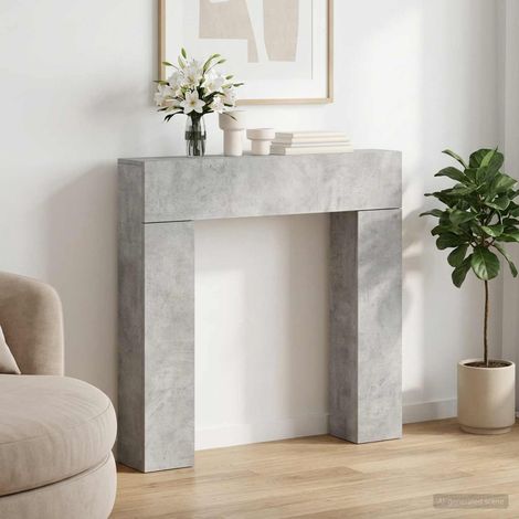 Cornice per camino Grigio Cemento 102 x 18 x 100,5 cm vidaXL (1/5)