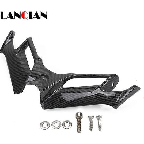 S'applique aux ailettes aérodynamiques du carénage avant des motos CFMOTO 250SR/ABS/MY22 et 300SR/ABS (2019-2021, 2022, 2023, 2024) (fibre de carbone brillante) (1/5)
