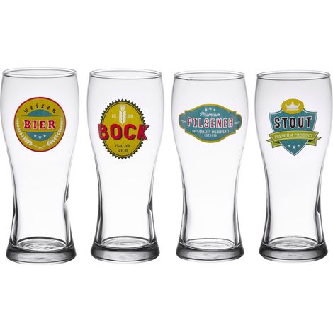 Table Passion - Coffret de 4 chopes à bières 50 cl décorées (1/2)