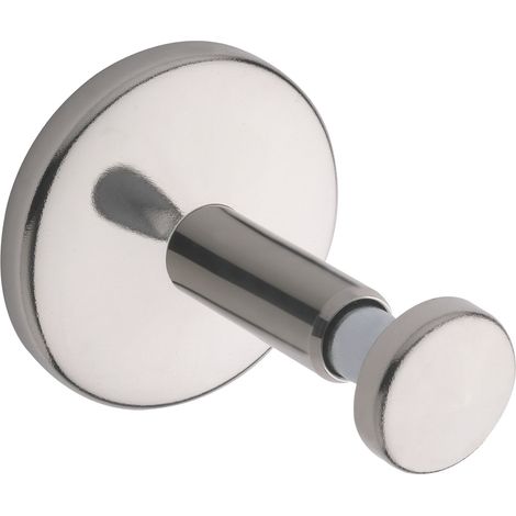 Stiegengriffstütze z. Klemmen, modern, Ros. ø 63 mm, Wandab. 75 mm, Stahl vern.