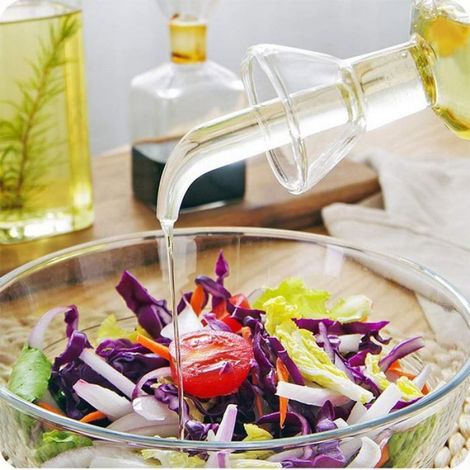 Distributeur Dhuile - 500 Ml - Bec Anti-goutte - Verre Alimentaire - Cuisine (1/4)