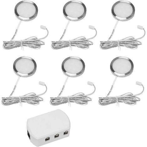 Lot de 6 lampes LED DC12V 2,5W pour plafonnier, cabine, voiture ou camping-car, lumière blanche froide 6000K (1/5)