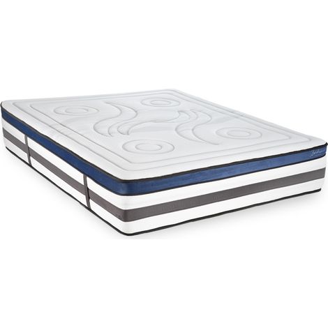 Matelas Quintessence 160x200 cm – Mousse à mémoire de forme 30 cm – Confort enveloppant – Indépendance de couchage excellente – Maison Aubertin