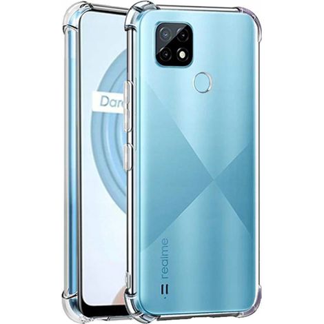 Funda flexible antichoque para REALME C21 + cristal templado 9H (1/4)