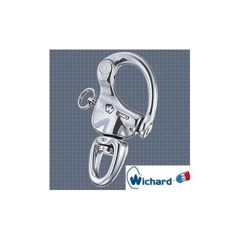 Mousqueton de drisse à oeil émerillon inox 316L wichard