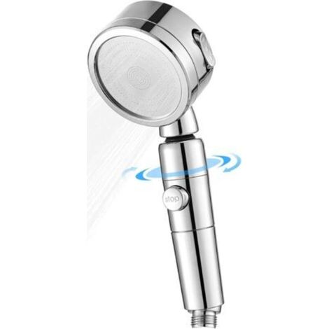 Verbesserter Duschkopf mit 3 einstellbaren Hochdruckstufen und einem Schalterknopf. Hergestellt aus robustem ABS-Material, ist er um 360° drehbar und mit 20-mm-Düsen kompatibel. (1/5)