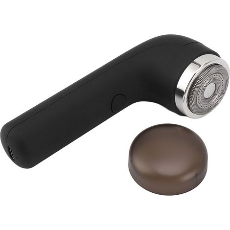 Mini tondeuse électrique pour homme, idéale pour tailler la barbe et la moustache à la maison, en voiture ou en voyage. Cadeau parfait pour la fête des pères ou la fête des mères. Couleur : noir. (1/5)