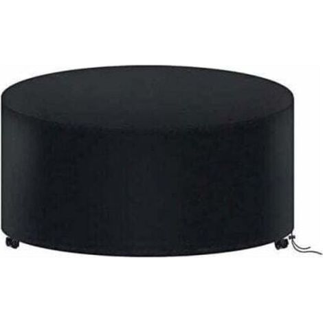 Housse de table de jardin ronde, 180 x 90 cm, imperméable, en tissu Oxford 210D, pour table d'extérieur ronde (1/4)