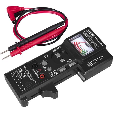 Sealey BT06 Multipurpose Battery, Bulb, Fuse & Continuity Tester