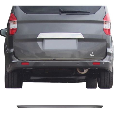 Garniture de Hayon Coffre pour Ford Tourneo Courier 2014-2017 acier inox foncé (1/5)