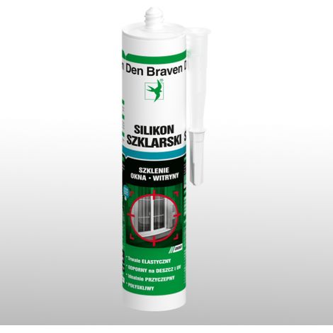 DENbraven Vidrio silicona transparente 280ml (1/2)