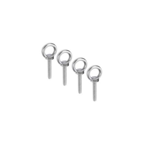 Anneau de Levage M10 - 4 Pièces Boulons à Oeil en Acier Inoxydable 304 - Vis de Levage à Filetage Mâle (1/5)