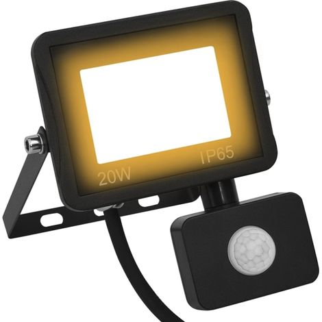 Projecteur LED 20W, blanc chaud, pour l'éclairage d'accentuation des plafonds, jardins, façades ou espaces extérieurs.-AquaForge (1/5)