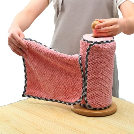 Küchenhandtücher-Set 2021 Hochwertige Handtücher aus Korallensamt, super saugfähig, antihaftbeschichtet, ölabweisend, waschbar, schnelltrocknend (Farbe zufällig)