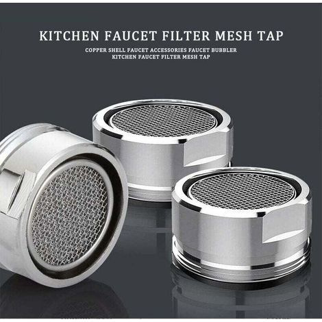 1 Pc Mousseur Robinet, 24mm Aerateur Filtre Robinet Accessoires Économiseurs d'Eau avec joint d'étanchéité pour Cuisine Salle de Bain (1/4)