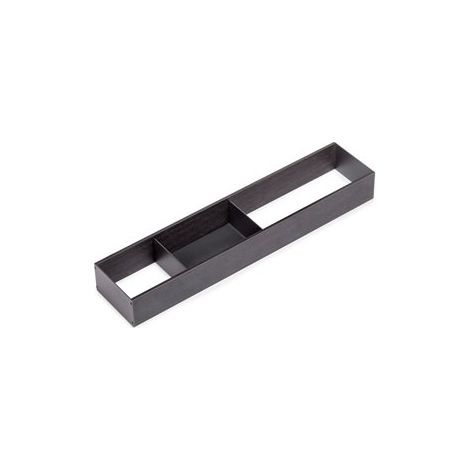 Emuca Organizzatore per cassetto Orderbox, 100x470 mm, Acciaio e Legno, Grigio antracite (1/8)